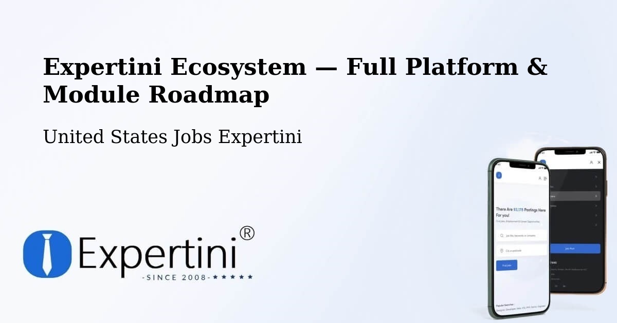 Expertini Ecosystem — Full Platform & Module Roadmap – Longmont